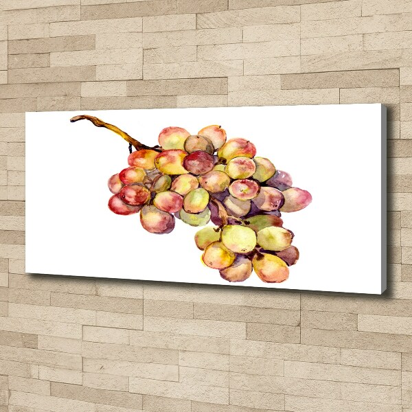 Cuadro canvas moderno de gran formato horizontal Un racimo de uvas