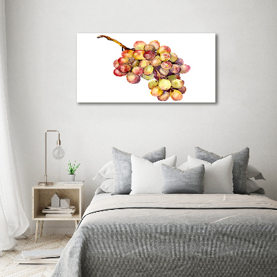 Cuadro canvas moderno de gran formato horizontal Un racimo de uvas