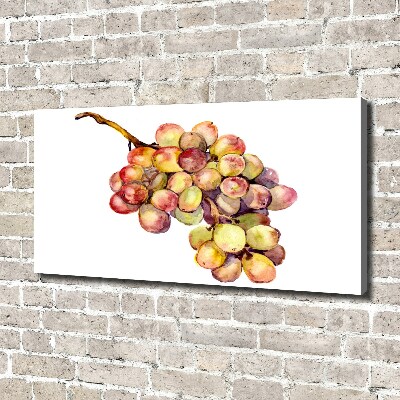Cuadro canvas moderno de gran formato horizontal Un racimo de uvas