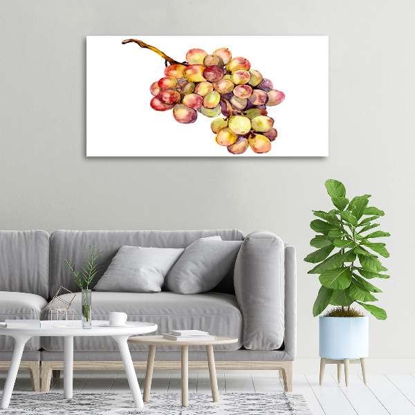 Cuadro canvas moderno de gran formato horizontal Un racimo de uvas
