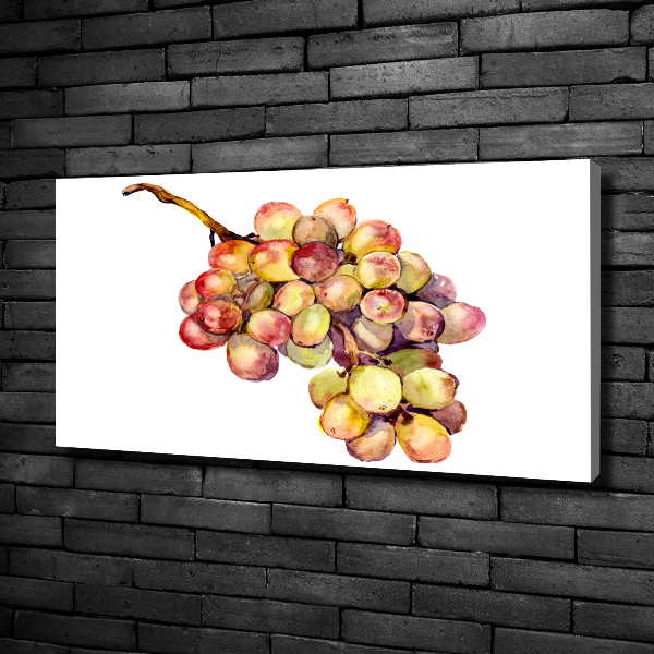 Cuadro canvas moderno de gran formato horizontal Un racimo de uvas
