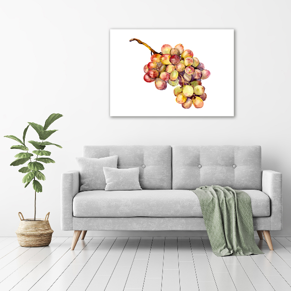 Cuadro canvas moderno de gran formato horizontal Un racimo de uvas