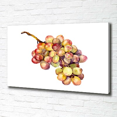 Cuadro canvas moderno de gran formato horizontal Un racimo de uvas