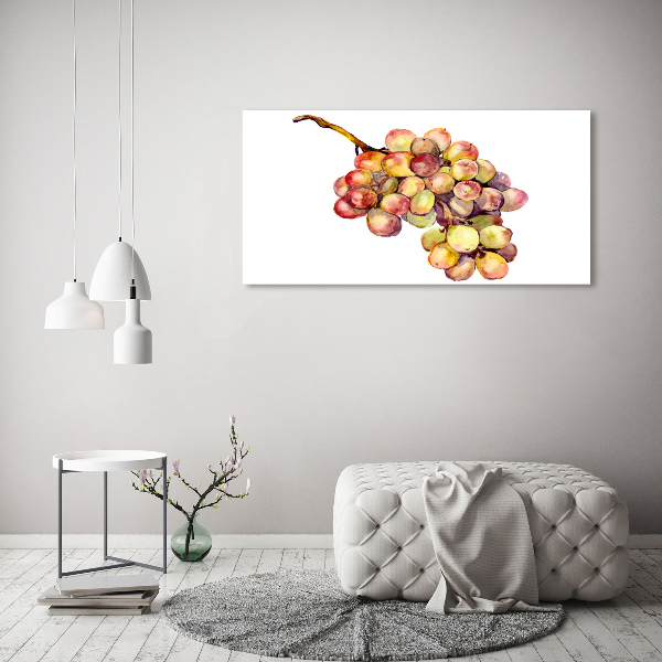 Cuadro canvas moderno de gran formato horizontal Un racimo de uvas