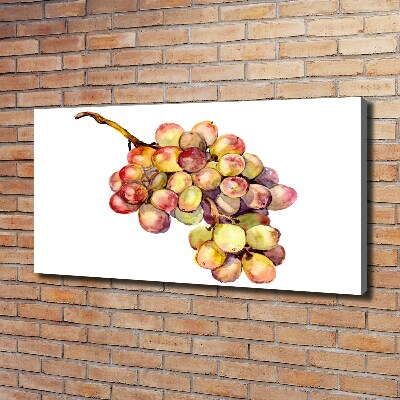 Cuadro canvas moderno de gran formato horizontal Un racimo de uvas