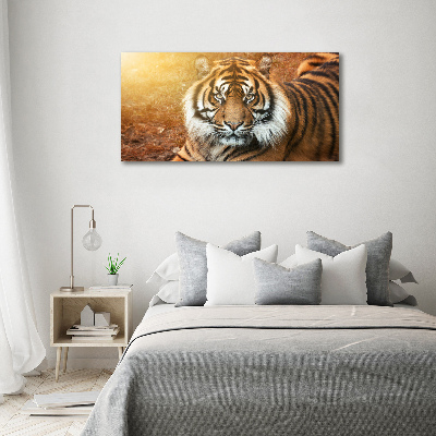 Cuadro canvas con impresión uv duradera horizontal tigre de Bengala