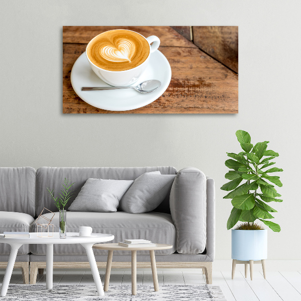 Foto en lienzo con acabado profesional horizontal Café en una taza