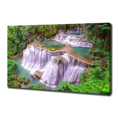 Fotocuadro en lienzo de alta calidad horizontal Cascada de Tailandia