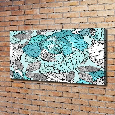 Foto obraz na płótnie Kwiecisty wzór