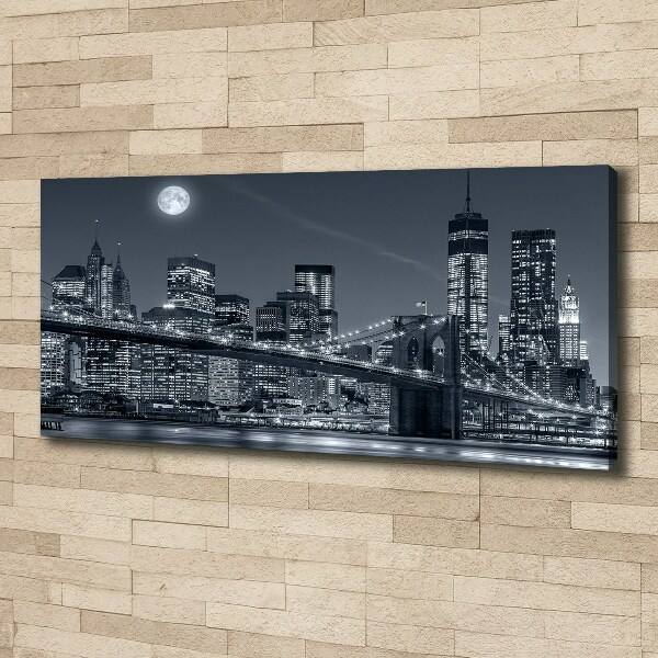 Cuadro canvas moderno de gran formato horizontal Manhattan Nueva York
