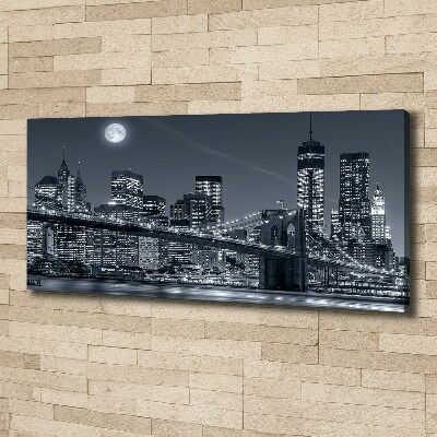 Cuadro canvas moderno de gran formato horizontal Manhattan Nueva York