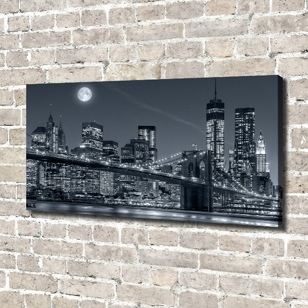Cuadro canvas moderno de gran formato horizontal Manhattan Nueva York