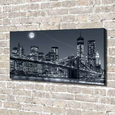 Cuadro canvas moderno de gran formato horizontal Manhattan Nueva York