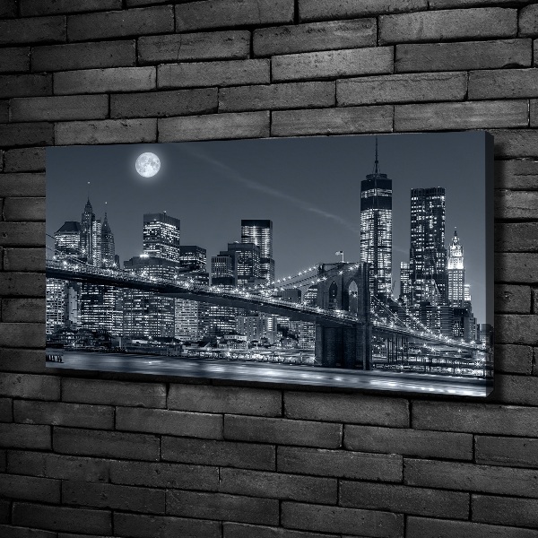 Cuadro canvas moderno de gran formato horizontal Manhattan Nueva York