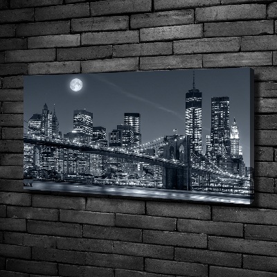 Cuadro canvas moderno de gran formato horizontal Manhattan Nueva York