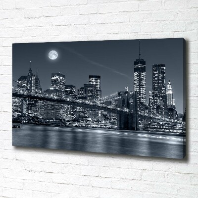 Cuadro canvas moderno de gran formato horizontal Manhattan Nueva York