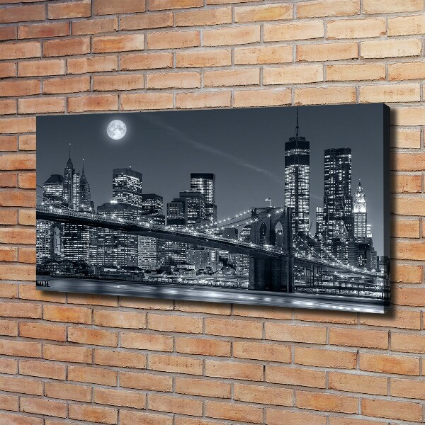 Cuadro canvas moderno de gran formato horizontal Manhattan Nueva York