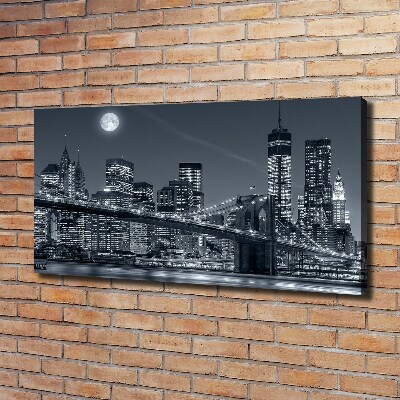 Cuadro canvas moderno de gran formato horizontal Manhattan Nueva York