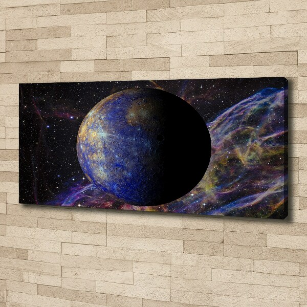 Cuadro canvas moderno de gran formato horizontal Mercurio