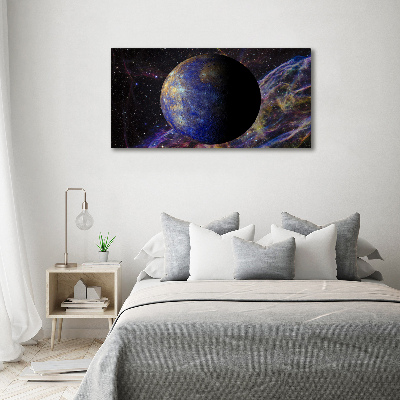Cuadro canvas moderno de gran formato horizontal Mercurio