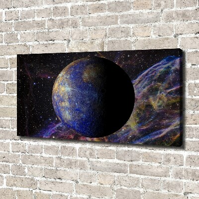 Cuadro canvas moderno de gran formato horizontal Mercurio