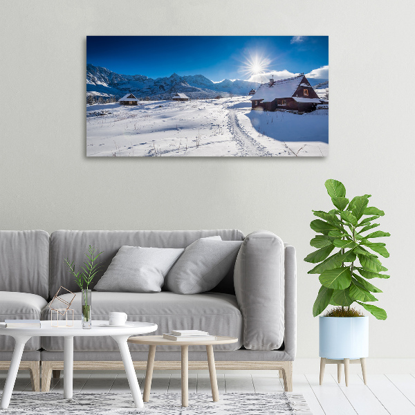 Cuadro canvas con impresión uv duradera horizontal Pastos de los montes Tatra