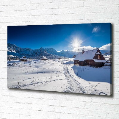 Cuadro canvas con impresión uv duradera horizontal Pastos de los montes Tatra