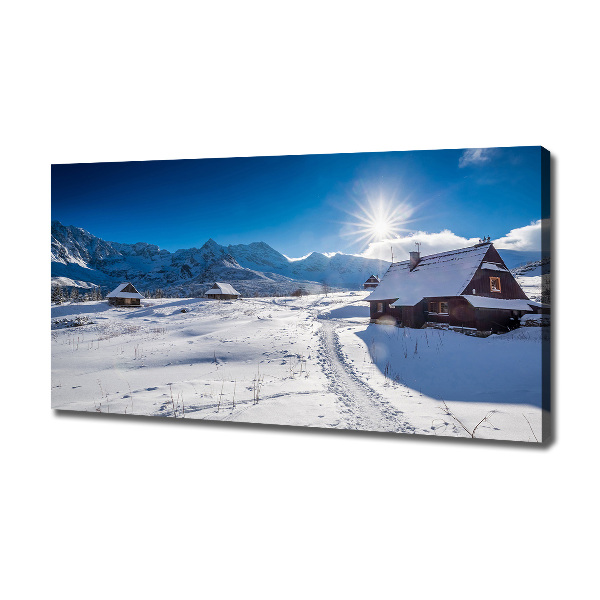 Cuadro canvas con impresión uv duradera horizontal Pastos de los montes Tatra