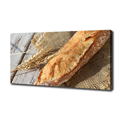 Fotocuadro en lienzo de alta calidad horizontal baguette fresca