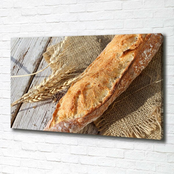 Fotocuadro en lienzo de alta calidad horizontal baguette fresca