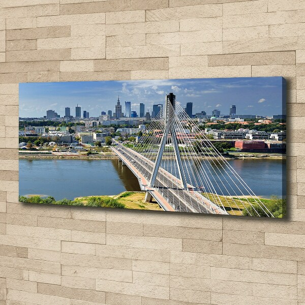 Cuadro canvas con impresión uv duradera horizontal Varsovia, Polonia