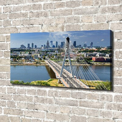 Cuadro canvas con impresión uv duradera horizontal Varsovia, Polonia