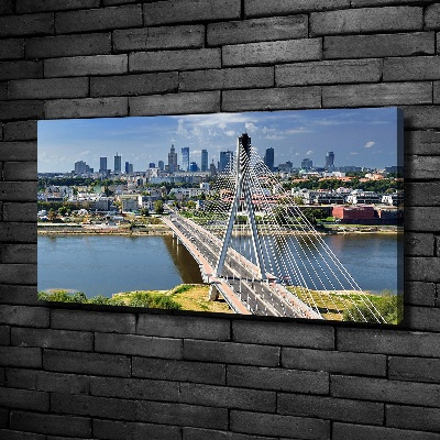 Cuadro canvas con impresión uv duradera horizontal Varsovia, Polonia