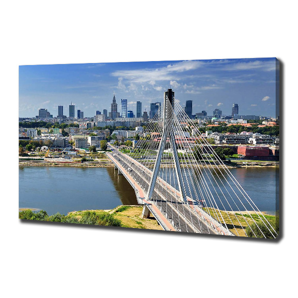 Cuadro canvas con impresión uv duradera horizontal Varsovia, Polonia