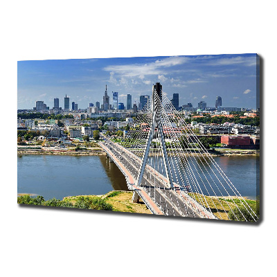 Cuadro canvas con impresión uv duradera horizontal Varsovia, Polonia