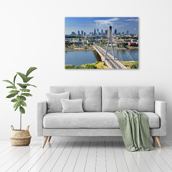 Cuadro canvas con impresión uv duradera horizontal Varsovia, Polonia