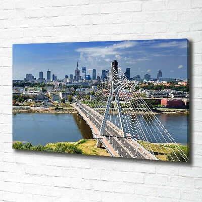 Cuadro canvas con impresión uv duradera horizontal Varsovia, Polonia