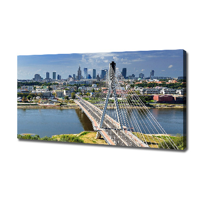 Cuadro canvas con impresión uv duradera horizontal Varsovia, Polonia