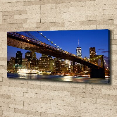 Cuadro canvas moderno de gran formato horizontal Manhattan Nueva York