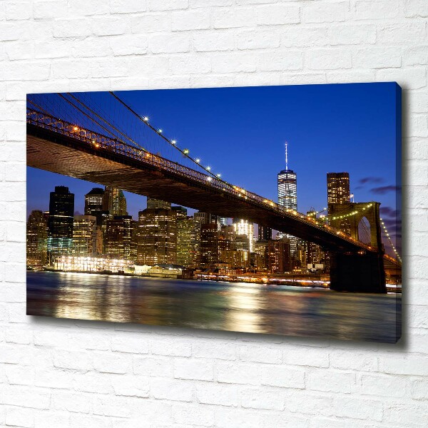 Cuadro canvas moderno de gran formato horizontal Manhattan Nueva York