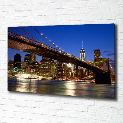 Cuadro canvas moderno de gran formato horizontal Manhattan Nueva York