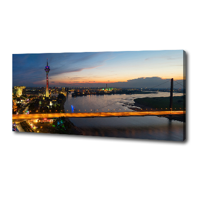 Fotocuadro en lienzo de alta calidad horizontal Düsseldorf, Alemania