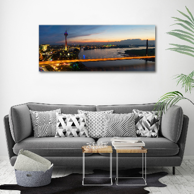 Fotocuadro en lienzo de alta calidad horizontal Düsseldorf, Alemania