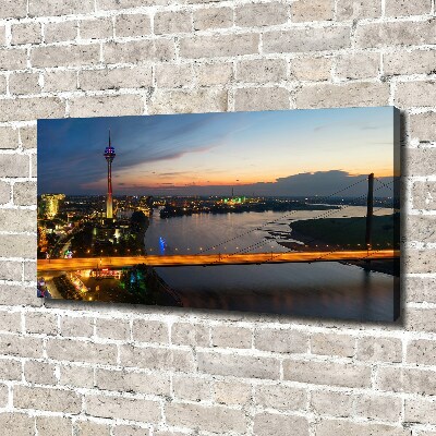 Fotocuadro en lienzo de alta calidad horizontal Düsseldorf, Alemania