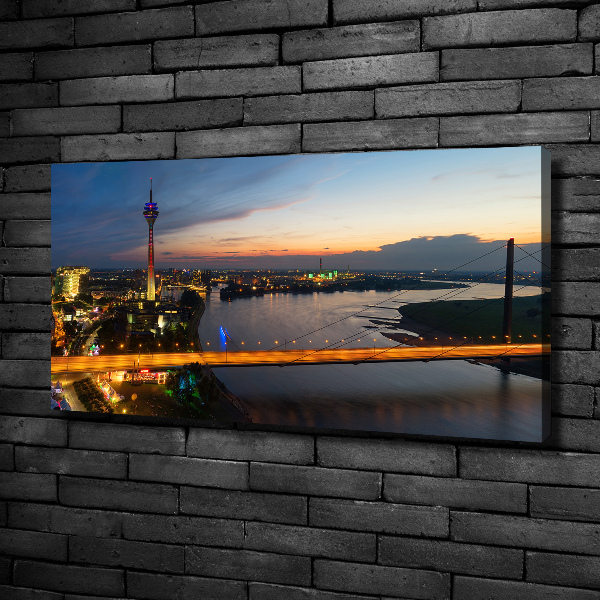 Fotocuadro en lienzo de alta calidad horizontal Düsseldorf, Alemania
