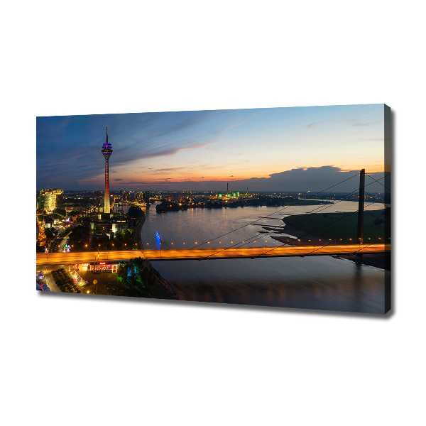Fotocuadro en lienzo de alta calidad horizontal Düsseldorf, Alemania