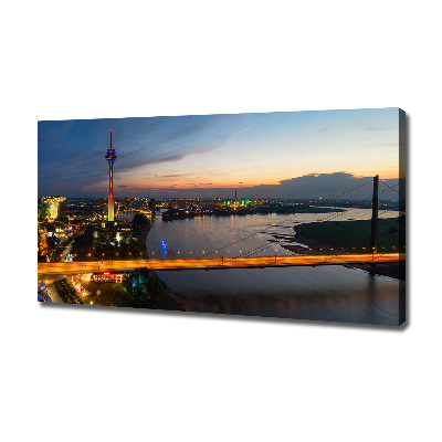 Fotocuadro en lienzo de alta calidad horizontal Düsseldorf, Alemania