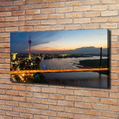 Fotocuadro en lienzo de alta calidad horizontal Düsseldorf, Alemania