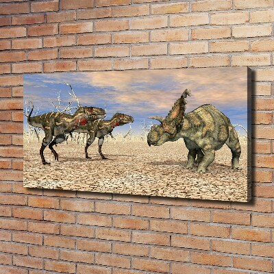 Cuadro canvas con impresión uv duradera horizontal Dinosaurios