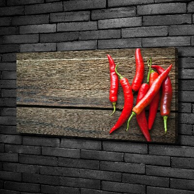 Foto en lienzo con acabado profesional horizontal chiles
